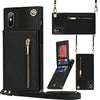 Cross-body Zipper Square TPU+PU Back Cover Case with Holder & Card Slots & Wallet & Strap, For iPhone XS / X, For iPhone XR, For iPhone XS Max