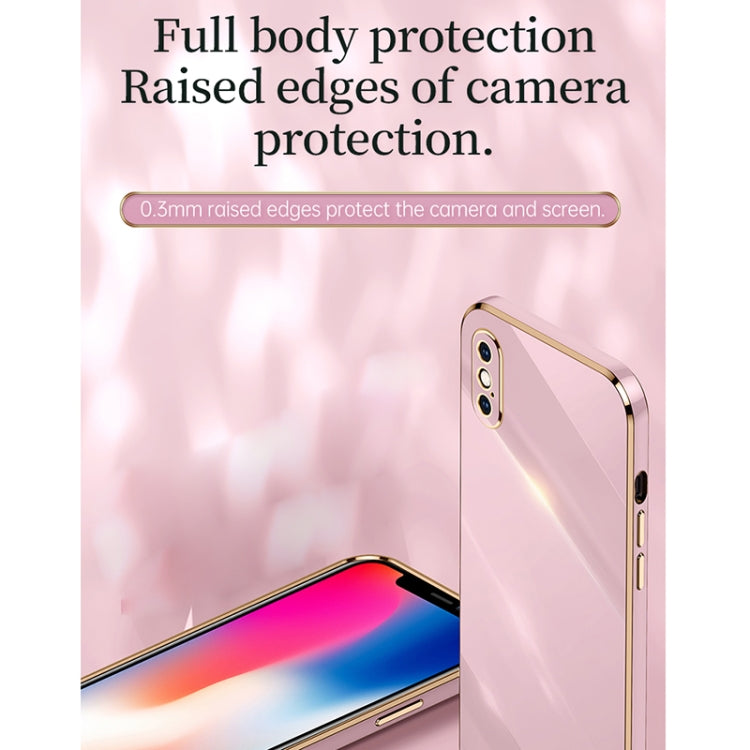 XINLI Straight Edge 6D Electroplate TPU Phone Case, For iPhone X, For iPhone XR, For iPhone XS