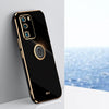 XINLI Straight Edge 6D Electroplate TPU Phone Case with Ring Holder, For Huawei P40, For Huawei P40 Pro, For Honor 20