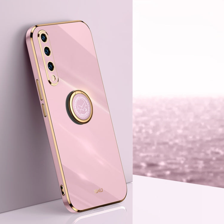 XINLI Straight Edge 6D Electroplate TPU Phone Case with Ring Holder, For Honor 20 Pro, For Honor 20 Lite, For Honor 30
