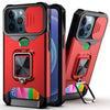 Sliding Camera Cover Design PC + TPU Shockproof Case with Ring Holder & Card Slot, For iPhone 13 Pro Max, For iPhone 11, For iPhone XS Max