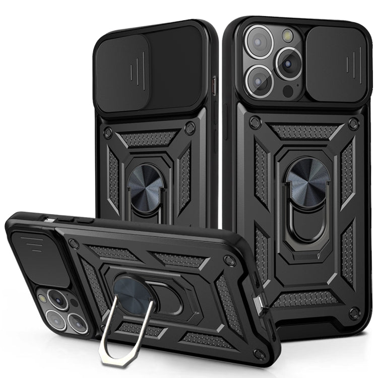 Sliding Camera Cover Design TPU+PC Protective Case, For iPhone 13 Pro Max