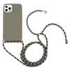 Wheat Straw Material + TPU Shockproof Case with Neck Lanyard, For iPhone 13 Pro Max