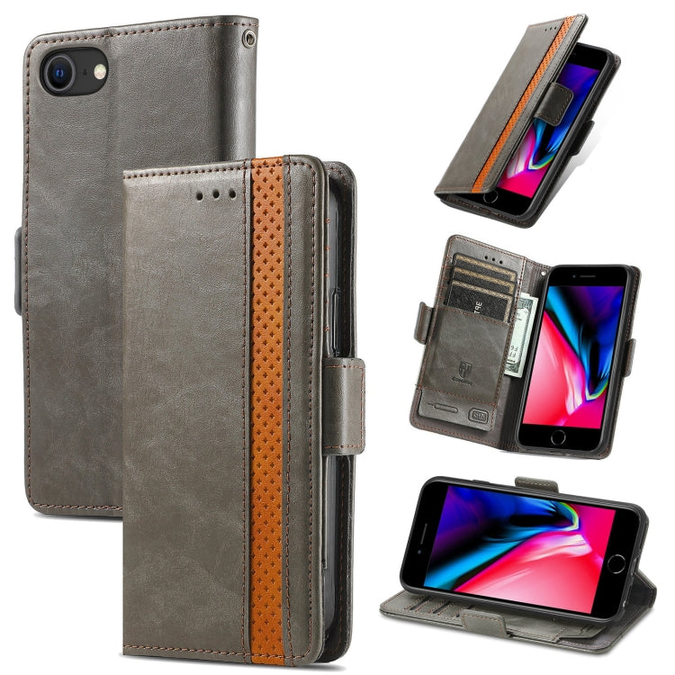 CaseNeo Business Splicing Dual Magnetic Buckle Horizontal Flip PU Leather Case with Holder & Card Slots & Wallet, For iPhone 6, For iPhone 7 / 8 / SE(2020), For iPhone 13, For iPhone 13 Pro Max