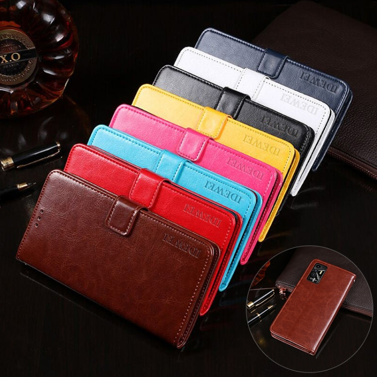idewei Crazy Horse Texture Horizontal Flip Leather Case with Holder & Card Slots & Wallet, For Tecno Pova 2, For vivo iQOO 8 Pro, For ZTE Axon 11 5G, For ZTE Blade A31