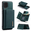 DG.MING M1 Series 3-Fold Multi Card Wallet + Magnetic Back Cover Shockproof Case with Holder Function, For Samsung Galaxy A22 4G