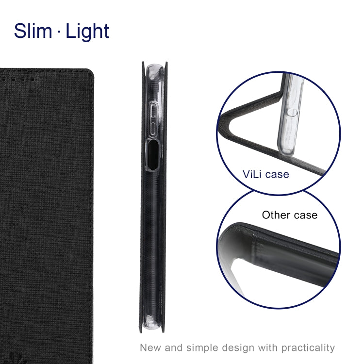 ViLi DMX Series Shockproof TPU + PU Leather Magnetic Attraction Horizontal Flip Case with Card Slot & Holder, For OnePlus Nord N200 5G, For Sony Xperia 10 III, For Sony Xperia Ace II, For Sony Xperia 1 III