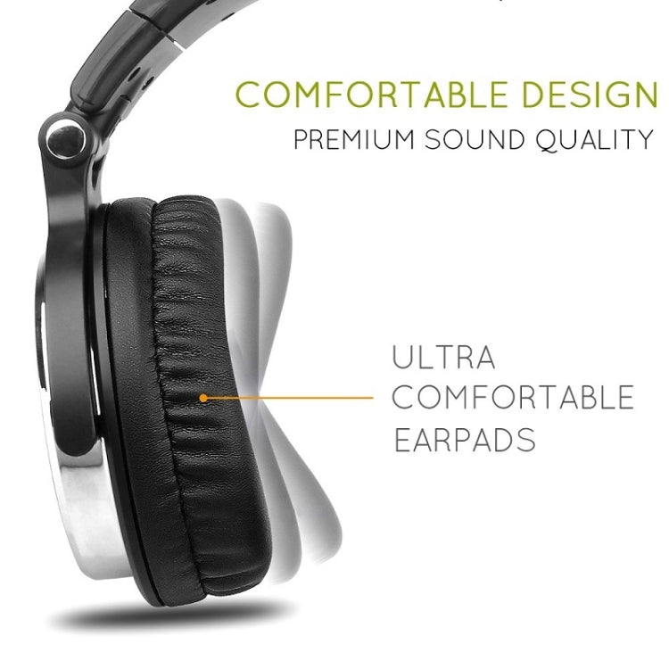 OneOdio Pro-10 Head-mounted Noise Reduction Wired Headphone with Microphone, Black Red, Grey Blue, Blue, Rose Gold
