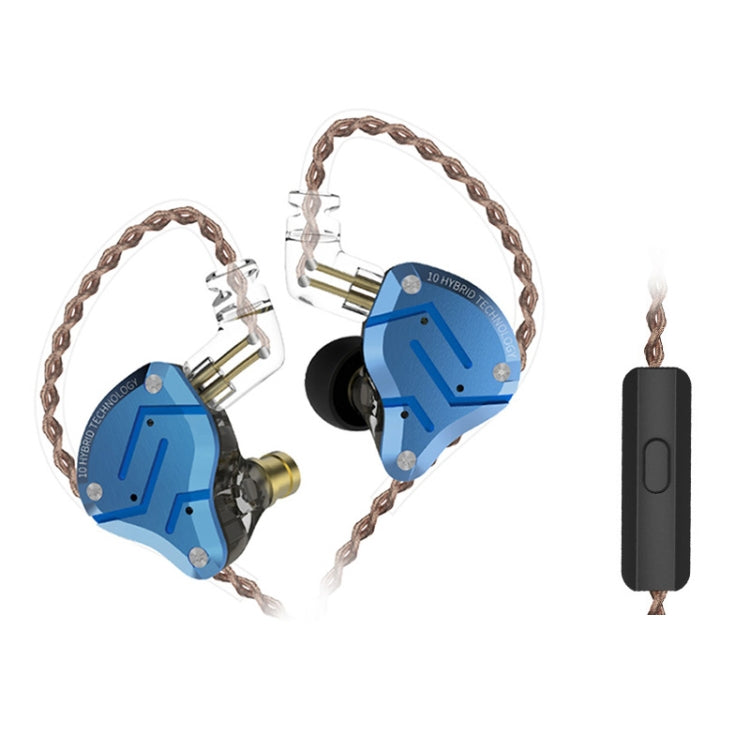 KZ ZS10 Pro 10-unit Ring Iron Gaming In-ear Wired Earphone,, ZS10 Pro Standard Version(Black), ZS10 Pro Standard Version(Blue), ZS10 Pro Standard Version(Streamer Blue), ZS10 Pro Standard Version(Glare Gold), ZS10 Pro Standard Version(Purple)          ...