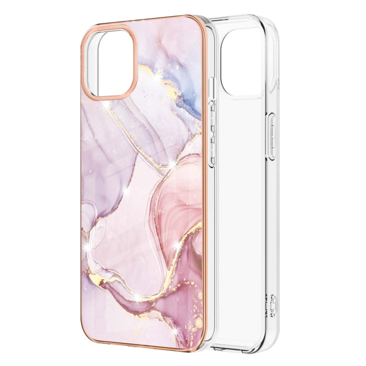 Electroplating Marble Pattern Dual-side IMD TPU Shockproof Case, For iPhone 13 mini, For iPhone 13, For iPhone 13 Pro, For iPhone 13 Pro Max
