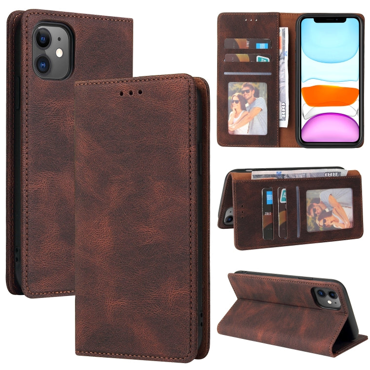 Simple Suction Closure Horizontal Flip Leather Case with Holder & Card Slot & Wallet, For iPhone 12 mini, For iPhone 11 Pro Max, For iPhone 11 Pro, For iPhone 11