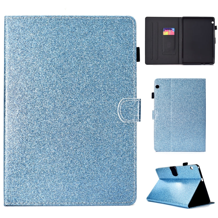 Varnish Glitter Powder Horizontal Flip Leather Case with Holder & Card Slot, For Huawei MediaPad M6 8.4, For Huawei MediaPad M6 10.8, For Huawei MediaPad T3 7.0, For Huawei MediaPad T3 10.0