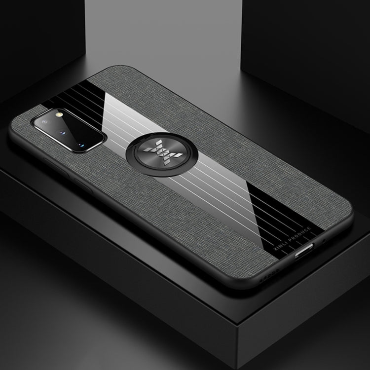 XINLI Stitching Cloth Textue Shockproof TPU Protective Case with Ring Holder, For Samsung Galaxy S20, For Samsung Galaxy S20 FE, For Samsung Galaxy S20+, For Samsung Galaxy S20 Ultra, For Samsung Galaxy S21 5G