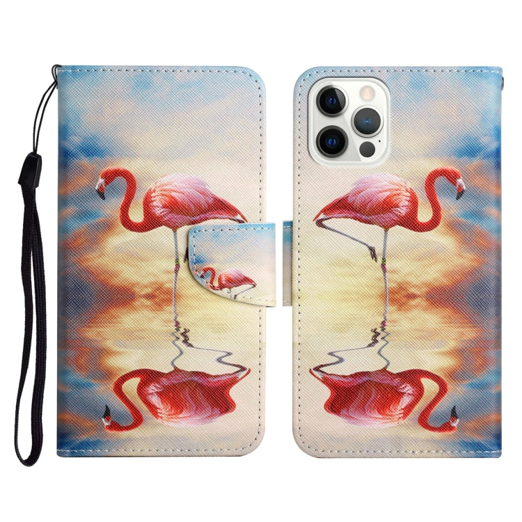 Painted Pattern Horizontal Flip Leather Case with Holder & Card Slot & Wallet, For iPhone 13 Pro