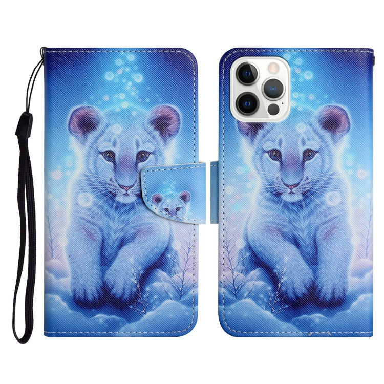 Painted Pattern Horizontal Flip Leather Case with Holder & Card Slot & Wallet, For iPhone 13 Pro