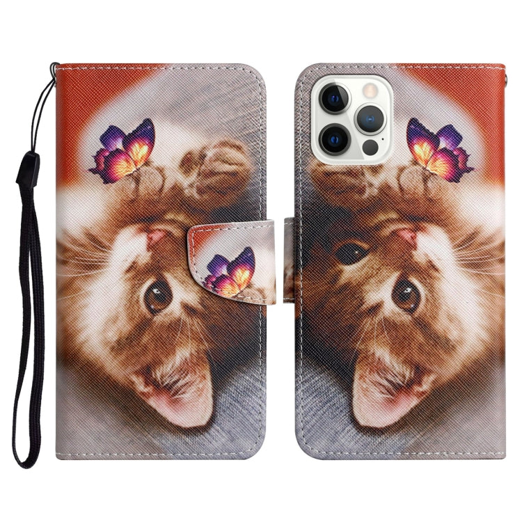 Painted Pattern Horizontal Flip Leather Case with Holder & Card Slot & Wallet, For iPhone 13 Pro