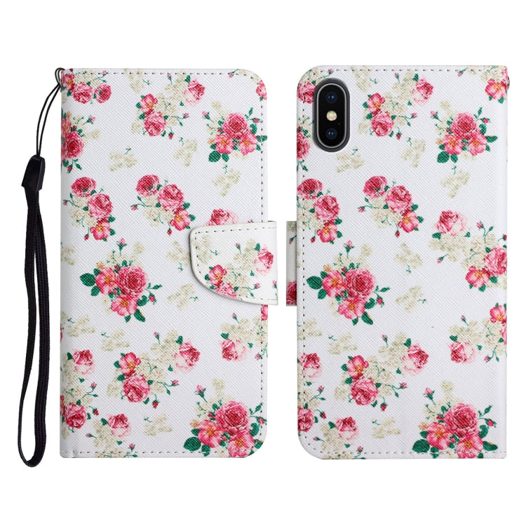 Painted Pattern Horizontal Flip Leather Case with Holder & Card Slot & Wallet, For iPhone XS Max