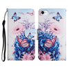 Painted Pattern Horizontal Flip Leather Case with Holder & Card Slot & Wallet, For iPhone SE 2022 / SE 2020 / 8 / 7