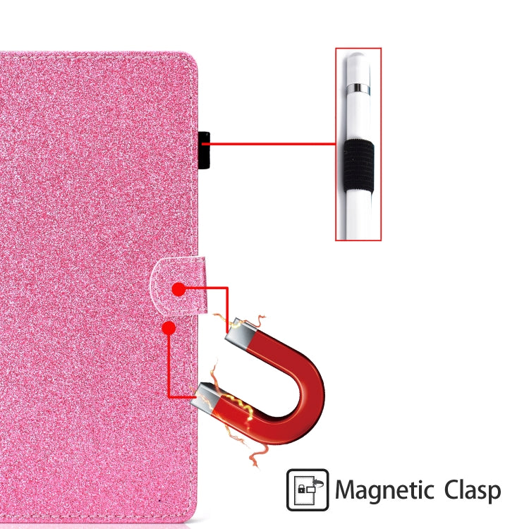 Varnish Glitter Powder Horizontal Flip Leather Case with Holder & Card Slot, For Galaxy Tab A 10.1 (2019), For Galaxy Tab A 10.5, For Galaxy Tab S4 10.5, For Galaxy Tab S5e