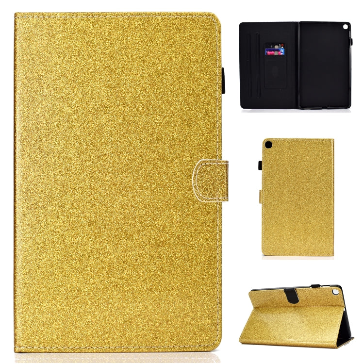 Varnish Glitter Powder Horizontal Flip Leather Case with Holder & Card Slot, For Galaxy Tab A 10.1 (2019), For Galaxy Tab A 10.5, For Galaxy Tab S4 10.5, For Galaxy Tab S5e