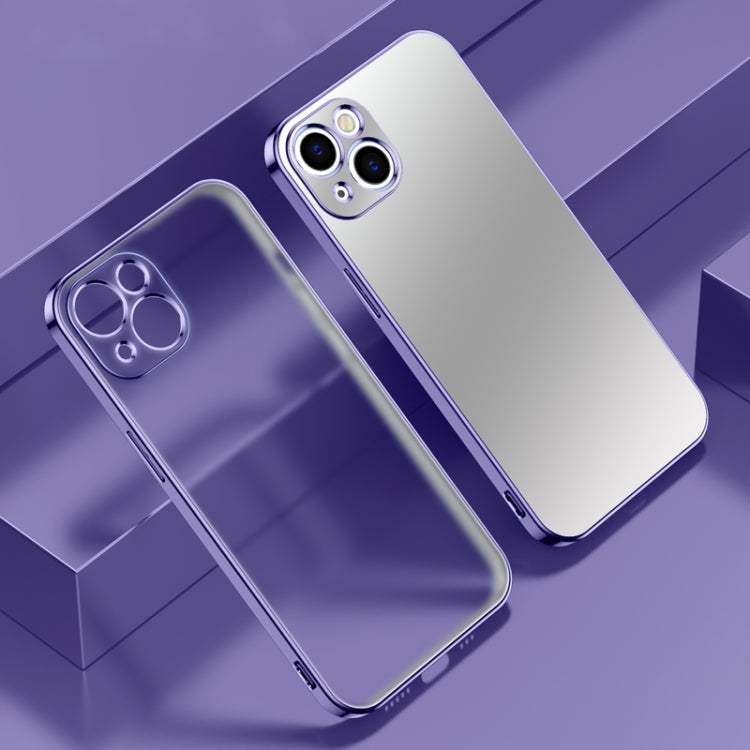Electroplated Edge Frosted TPU Shockproof Case, For iPhone 13 mini, For iPhone 13, For iPhone 13 Pro