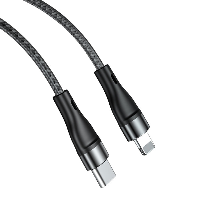 ADC-003 Type-C to 8 Pin PD Fast Charging Weave Data Cable, 1m