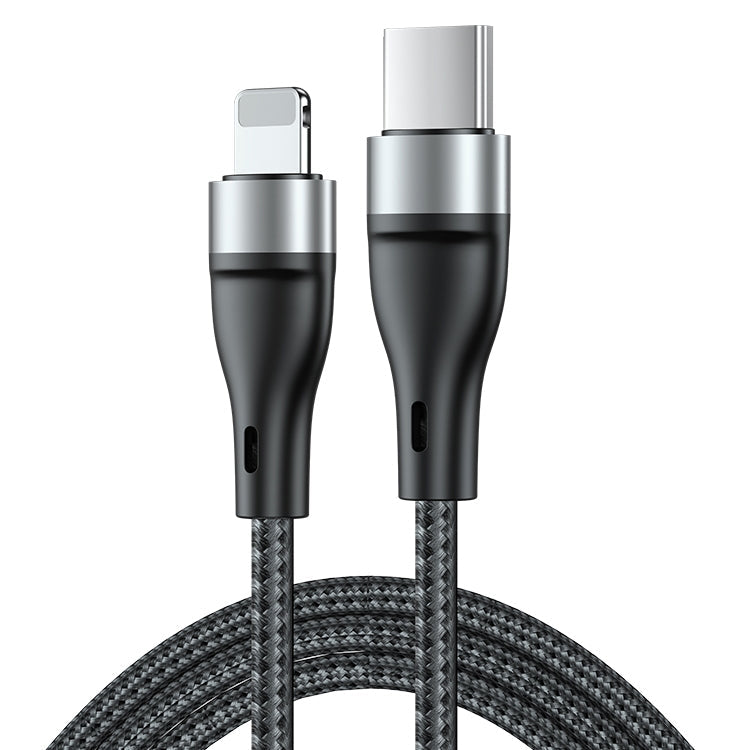 ADC-003 Type-C to 8 Pin PD Fast Charging Weave Data Cable, 1m