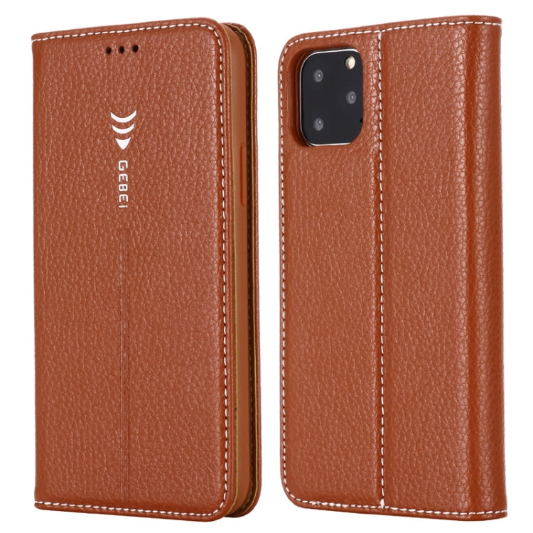 GEBEI PU+TPU Horizontal Flip Protective Case with Holder & Card Slots, For iPhone 11 Pro, For iPhone 11, For iPhone 11 Pro Max, For iPhone XS / X