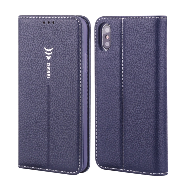 GEBEI PU+TPU Horizontal Flip Protective Case with Holder & Card Slots, For iPhone XR, For iPhone XS Max