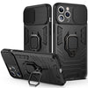 Sliding Camera Cover Design TPU + PC Shockproof Case with Ring Holder, For iPhone 13 Pro, For iPhone 13, For iPhone 13 Pro Max
