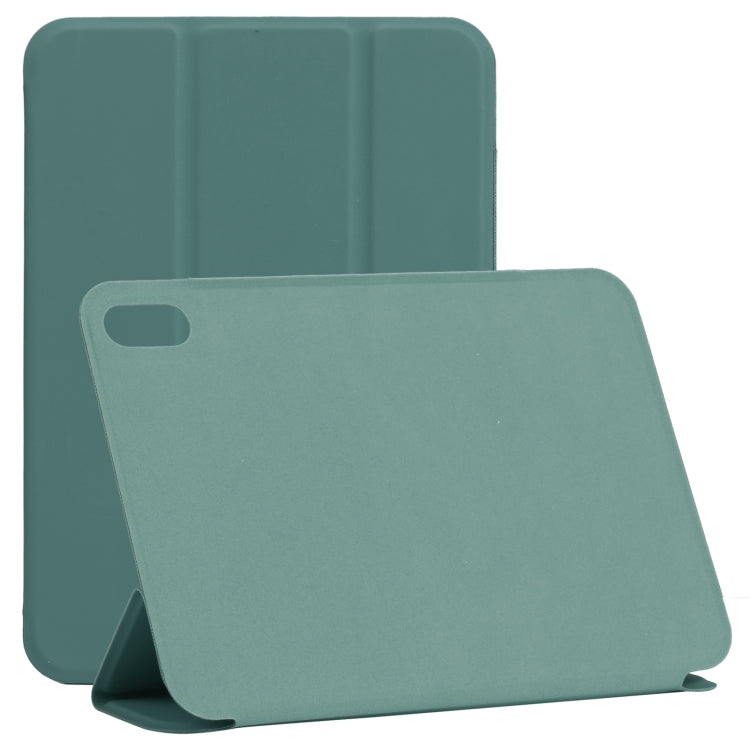 Horizontal Flip Ultra-thin Double-sided Clip Non-buckle Magnetic PU Tablet Leather Case With Three-folding Holder & Sleep / Wake-up Function, For iPad mini 2024 / mini 6