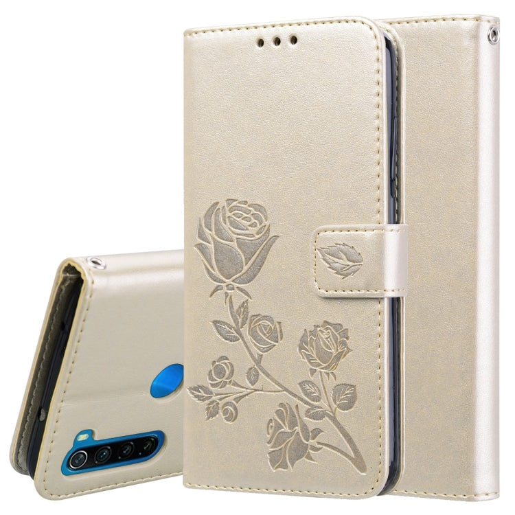 Rose Embossed Horizontal Flip PU Leather Case for Galaxy A10, with Holder & Card Slots & Wallet, For Xiaomi Redmi 8, For Xiaomi Redmi Note 8, For Xiaomi Redmi Note 8 Pro, For Galaxy A10s