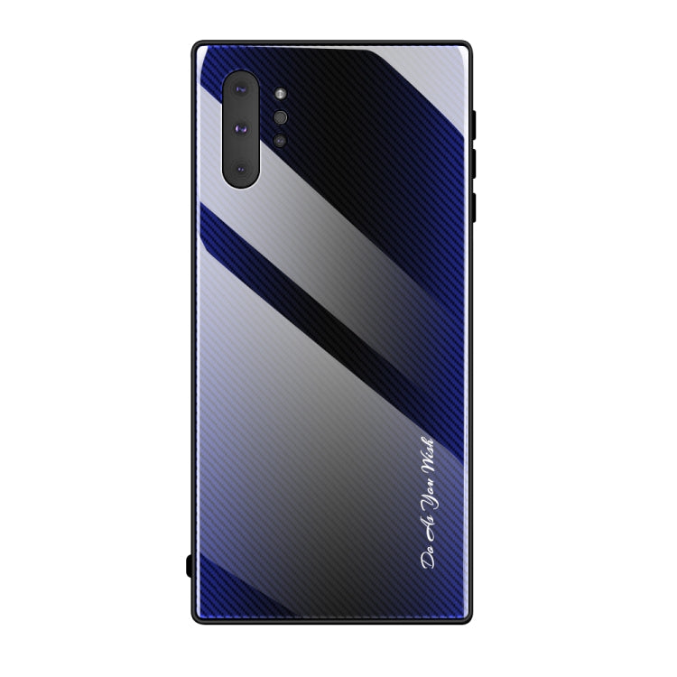 Texture Gradient Glass Protective Case, For Galaxy Note 10 Pro, For Galaxy S10, For iPhone SE 2022 / SE 2020 / 8 / 7, For iPhone XS Max