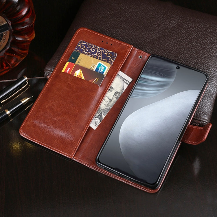 idewei Crazy Horse Texture Leather Case with Holder & Card Slots & Wallet, For Cubot X50, For Huawei nova 9, For Huawei nova 9 Pro