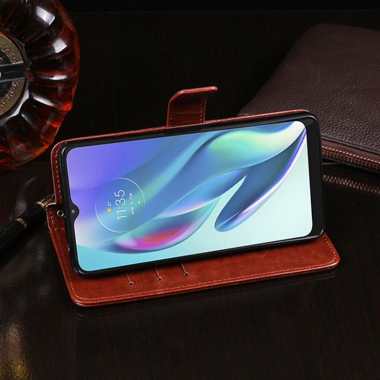 idewei Crazy Horse Texture Leather Case with Holder & Card Slots & Wallet, For Motorola Moto G50 5G, For OPPO Realme Narzo 50A, For vivo S10e
