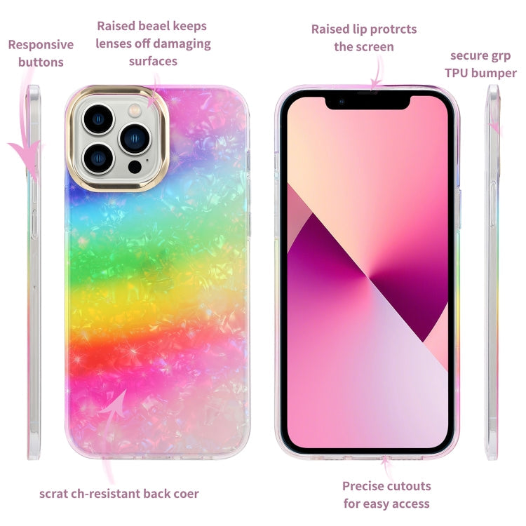 Electroplating Shell Texture Phone Case, For iPhone 13, For iPhone 13 Pro, For iPhone 13 Pro Max