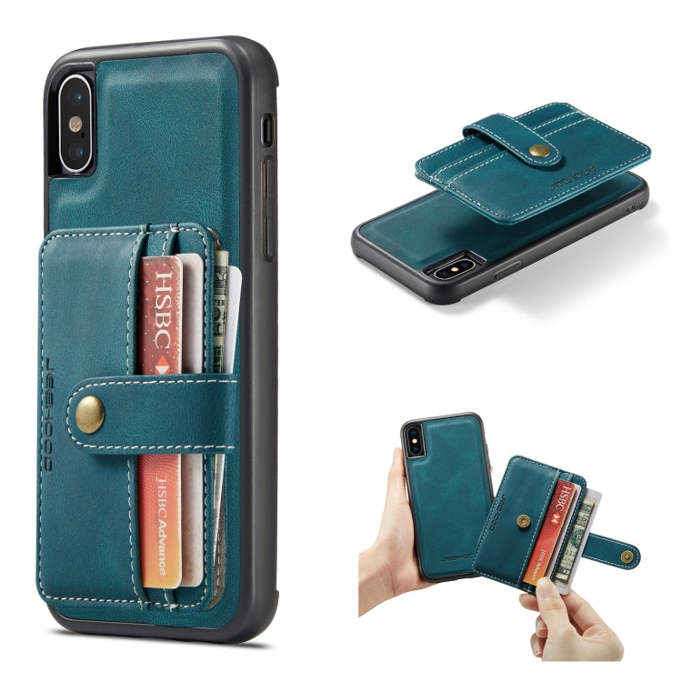 JEEHOOD RFID Blocking Anti-Theft Wallet Phone Case, For iPhone 12 mini, For iPhone 12 / 12 Pro, For iPhone 12 Pro Max, For iPhone 11, For iPhone 11 Pro, For iPhone 11 Pro Max, For iPhone X / XS, For iPhone XR