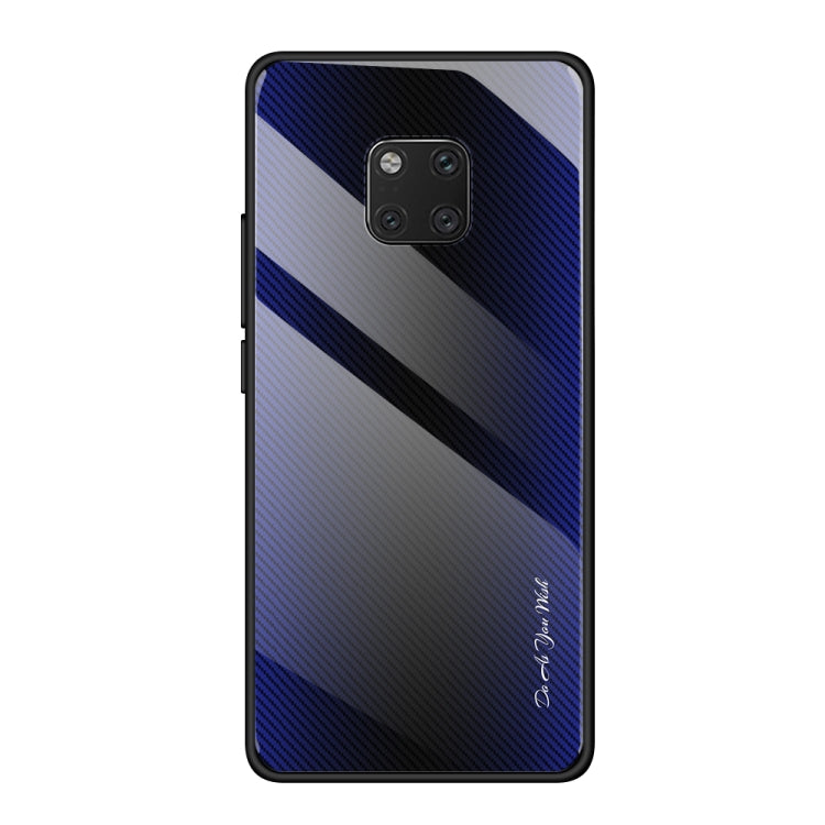 Texture Gradient Glass Protective Case, For Huawei Enjoy 9 Plus / Y9 2019, For Huawei Enjoy 9s, For Huawei Mate 20 Pro, For Huawei P20 Pro