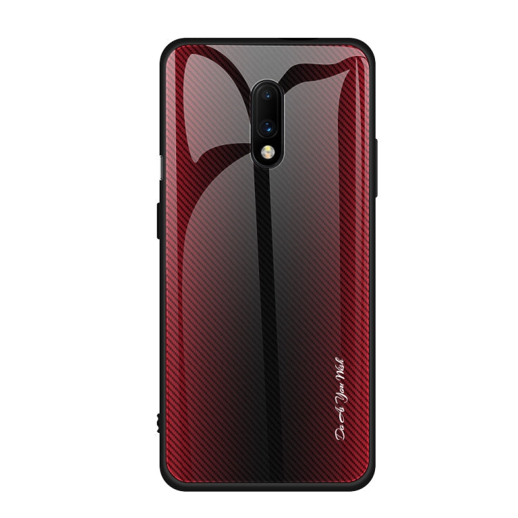 Texture Gradient Glass Protective Case, For Honor 9X, For OnePlus 7, For Huawei Mate 30 Pro, For Huawei P30 Pro