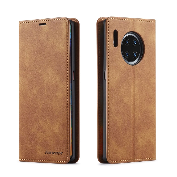 Forwenw Dream Series Oil Edge Strong Magnetism Horizontal Flip Leather Case with Holder & Card Slots & Wallet & Photo Frame, For Huawei Mate 30 Lite, For Huawei Mate 30 Pro, For Huawei Mate 30
