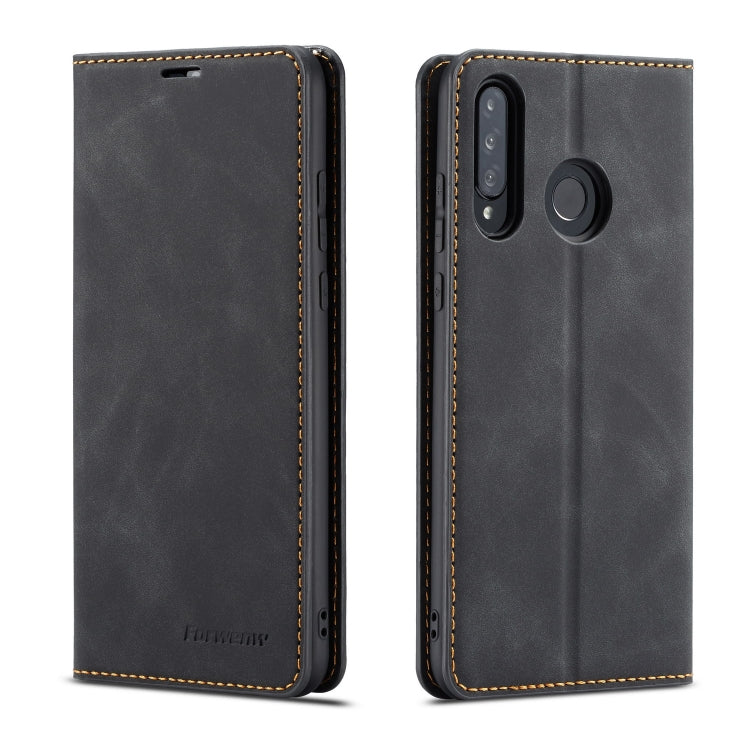 Forwenw Dream Series Oil Edge Strong Magnetism Horizontal Flip Leather Case with Holder & Card Slots & Wallet & Photo Frame, For Huawei P30, For Huawei P30 Lite, For Huawei P30 Pro, For Galaxy A10 / M10, For Galaxy A20, For Galaxy A30