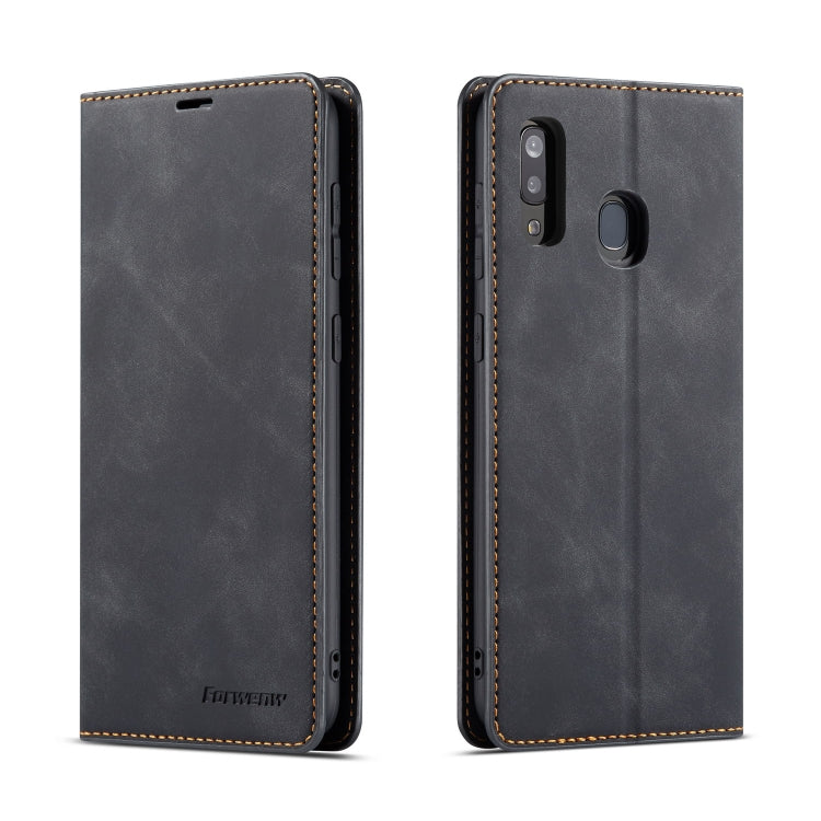 Forwenw Dream Series Oil Edge Strong Magnetism Horizontal Flip Leather Case with Holder & Card Slots & Wallet & Photo Frame, For Galaxy A40, For Galaxy A60, For Galaxy A20e, For Galaxy A50, For Galaxy A70, For Galaxy A80 / A90