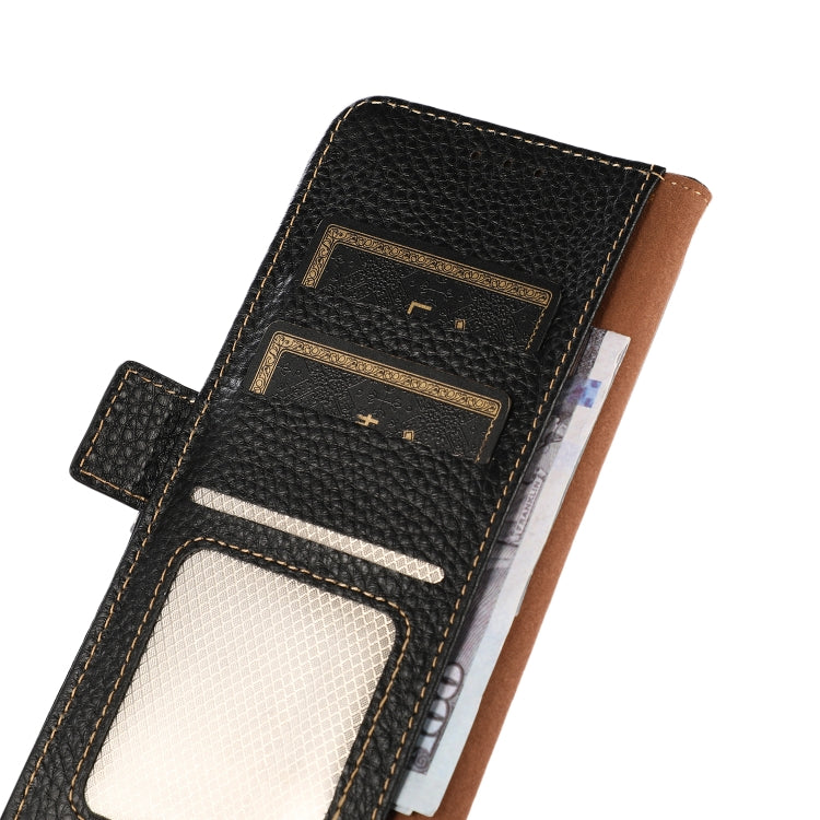 KHAZNEH Side-Magnetic Litchi Genuine Leather RFID Phone Case, For Samsung Galaxy S20+, For Samsung Galaxy S20, For Samsung Galaxy S20 Ultra, For Samsung Galaxy S21 FE 5G, For Samsung Galaxy S21+ 5G, For Samsung Galaxy S21 5G