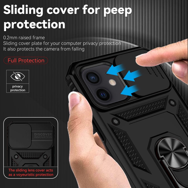 Sliding Camshield Holder Phone Case, For iPhone 12 / 12 Pro, For iPhone 12 Pro Max, For iPhone 11
