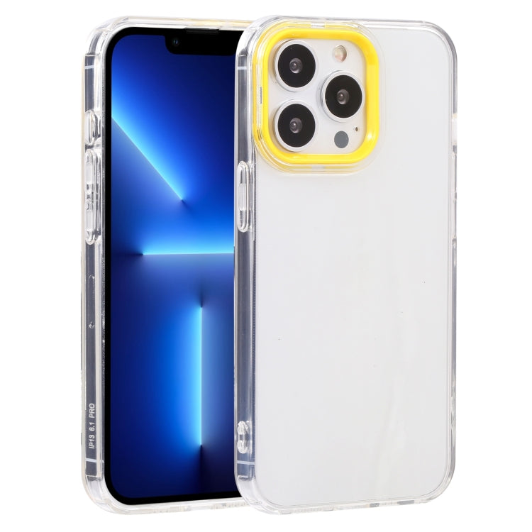 Macaron Lens Frame Transparent TPU Phone Case, For iPhone 13, For iPhone 13 Pro, For iPhone 13 Pro Max