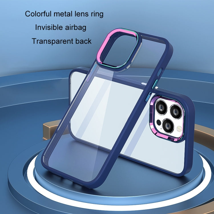 Colorful Metal Lens Ring Phone Case, For iPhone 13 mini, For iPhone 13, For iPhone 13 Pro