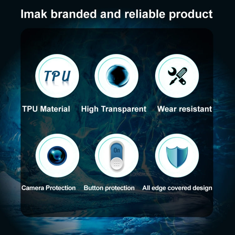 imak UX-5 Series Transparent Shockproof TPU Protective Case, For Samsung Galaxy A33 5G, For Samsung Galaxy A53 5G