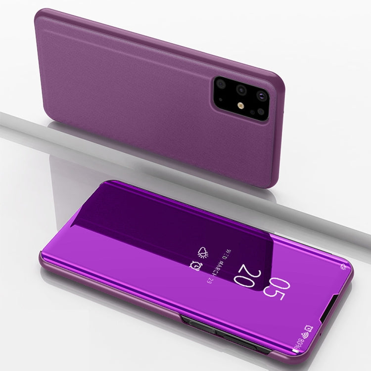 Plated Mirror Horizontal Flip Leather Case with Holder, For Galaxy S20+, For Galaxy S20 Ultra, For Galaxy S20