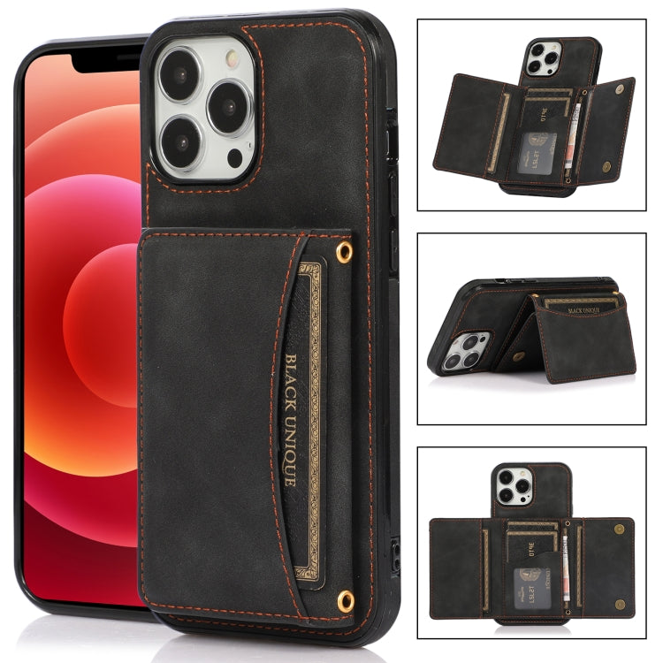 Three-fold Leather Phone Case with Card Slot & Wallet & Holder, For iPhone 13 Pro Max, For iPhone 13 Pro, For iPhone 13, For iPhone 13 mini