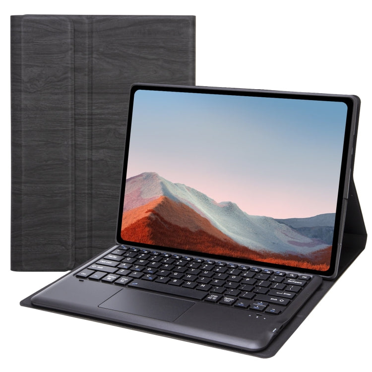 SF109-A Tree Texture Bluetooth Keyboard Leather Case with Touchpad, SF109-A